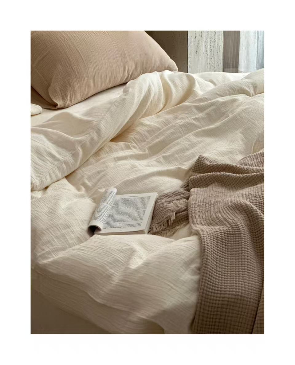 Nordic Minimalism Ultra-Soft Cotton Sheets Pillowcases Duvet Covers