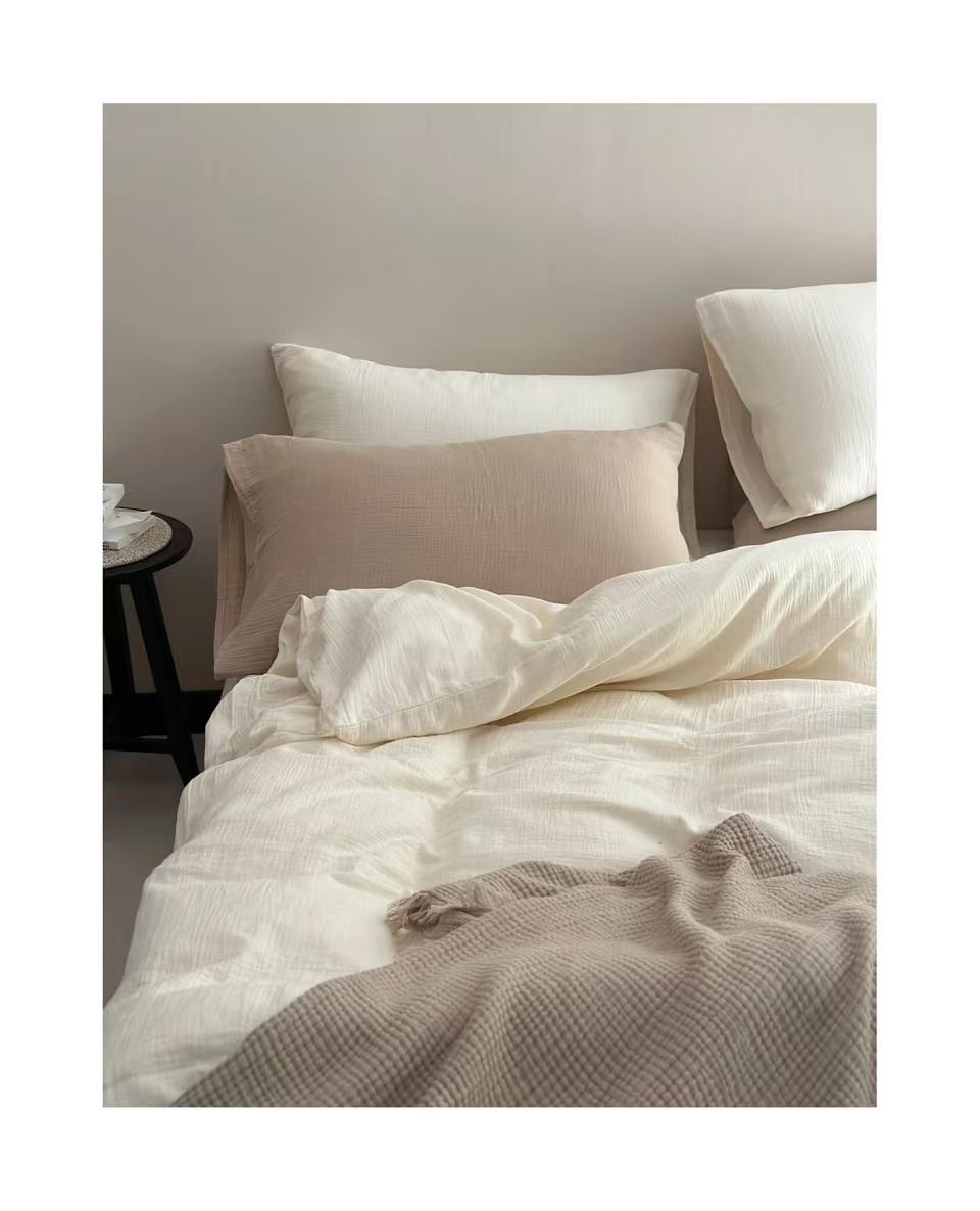 Nordic Minimalism Ultra-Soft Cotton Sheets Pillowcases Duvet Covers