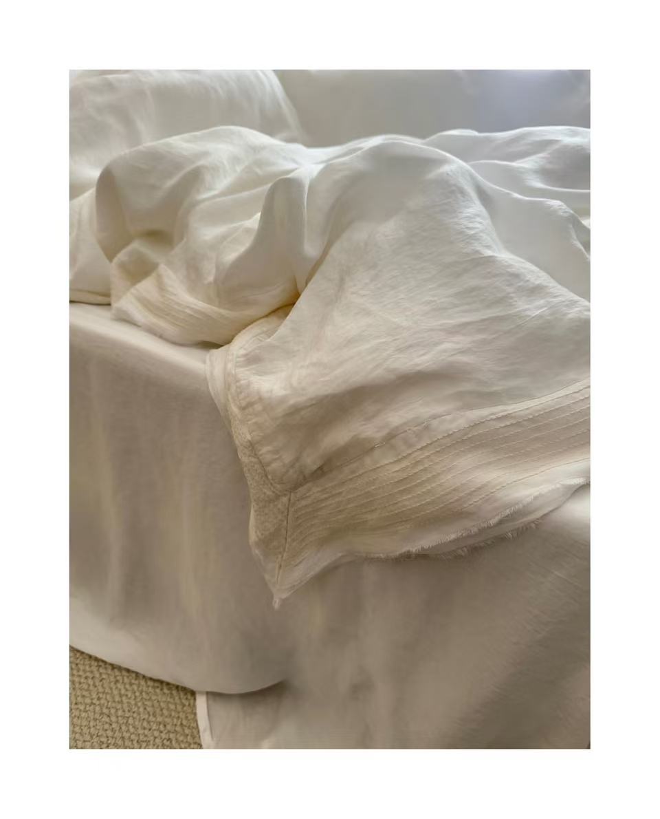 80-piece Tencel craft model with wide edges and fringe needles light French style